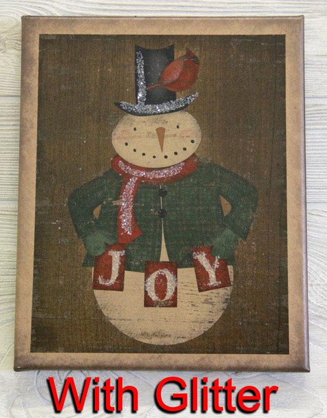 8X10 JOY SNOWMAN