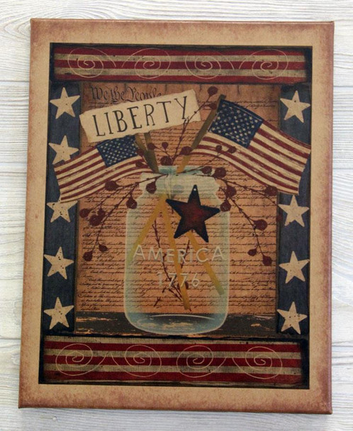 11X14 LIBERTY MASON JAR