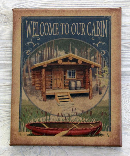 8X10 WELCOME TO CABIN