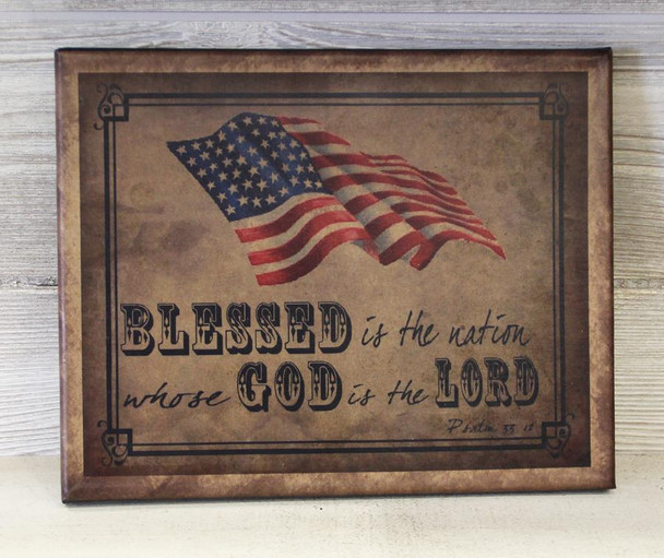 8X10 BLESSED IS THE NATION