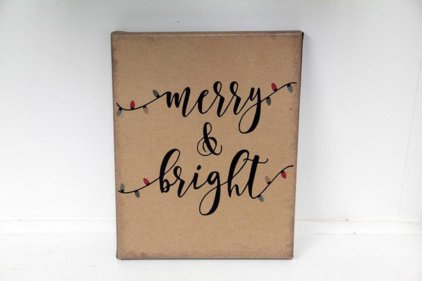 8X10 MERRY AND BRIGHT LIGHTS
