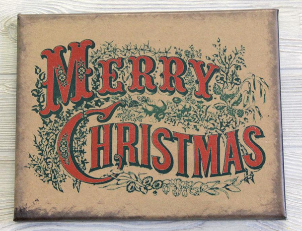 8X10 MERRY CHRISTMAS TYPE