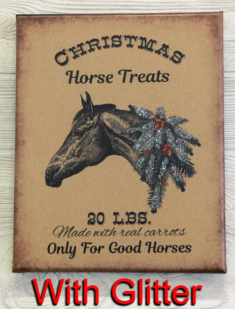 8X10 CHRISTMAS HORSE TREATS