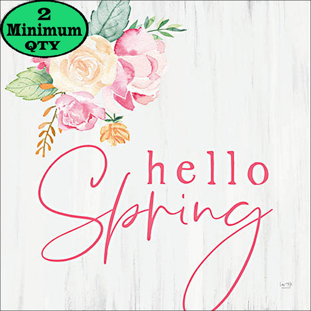 Hello Spring Flowers 10X10