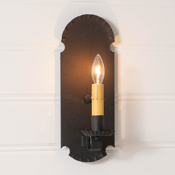 Apothecary Sconce in Textured Black