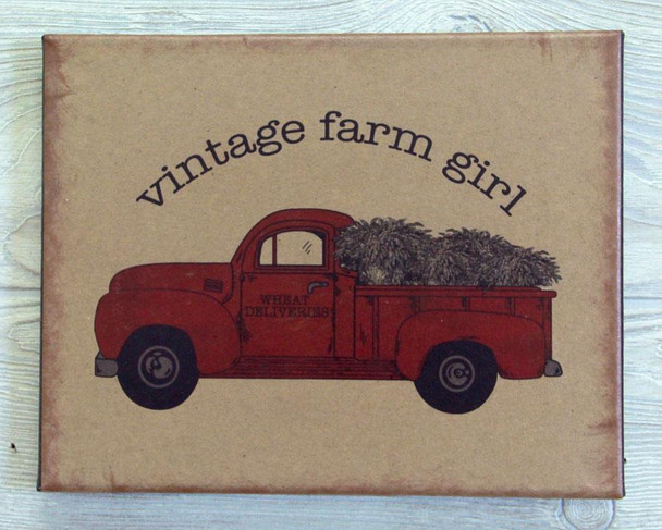 8X10 VINTAGE FARM GIRL