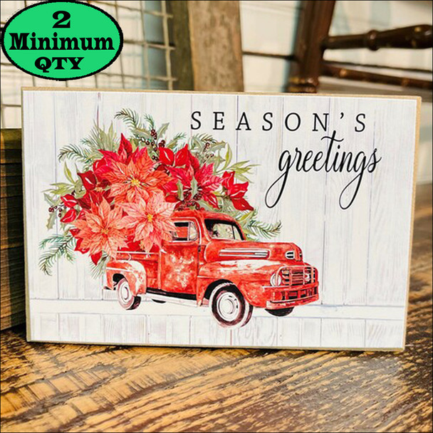 Seasons Greetings Truck Block