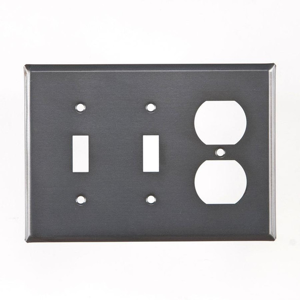 2PK DBL SWITCH & OUTLET UNPIERCED CT