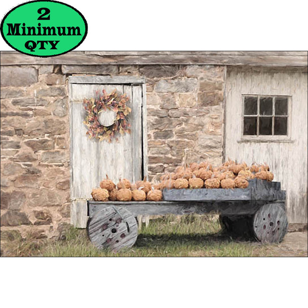 Pumpkin Wagon 12X18