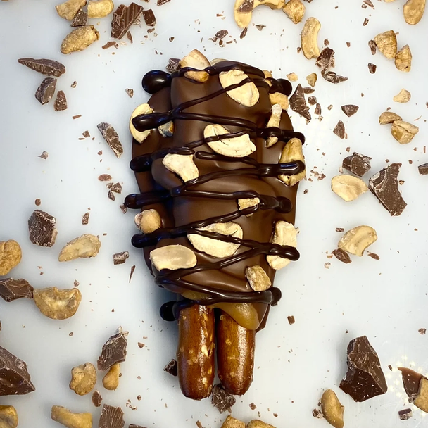 Gluten Free Cashew Caramel Turtle