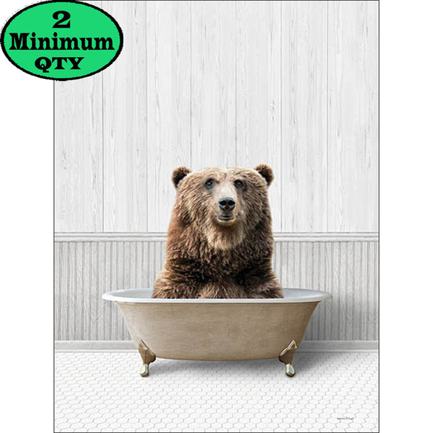Bath Time Bear 12x16
