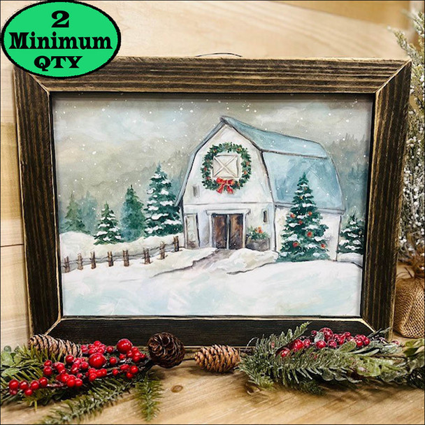 Christmas at the Barn 12x16