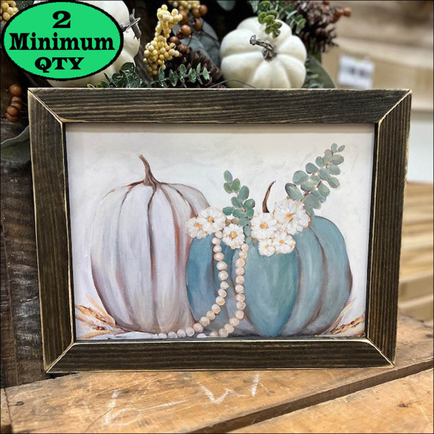 Farmhouse Pumpkin Arrangement 12x16