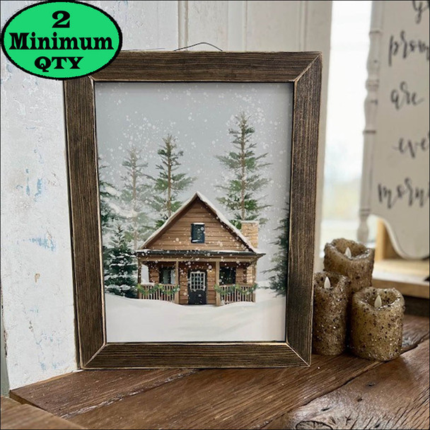 Christmas Cabin 12x16