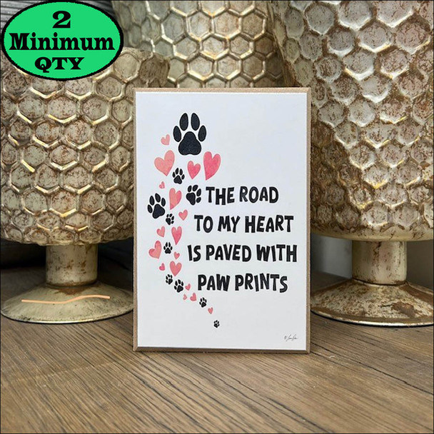 Paved with Paw Prints Block