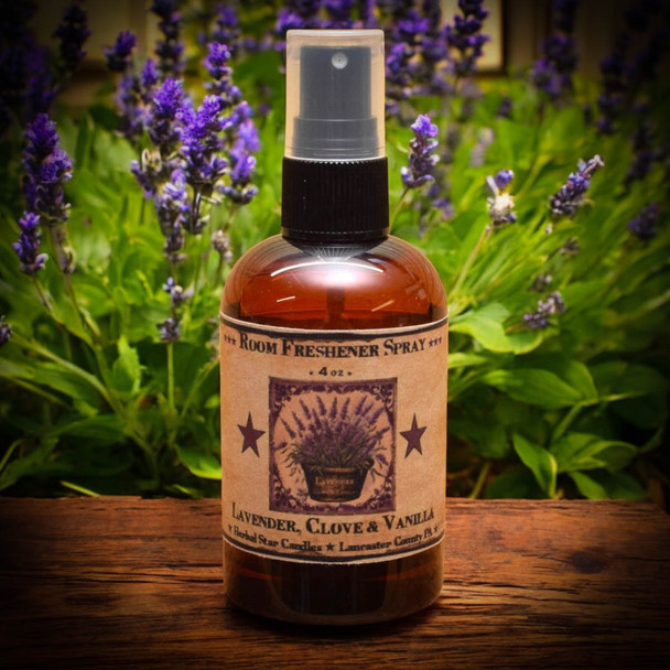 Lavender, Clove, and Vanilla Room Spray-4 oz