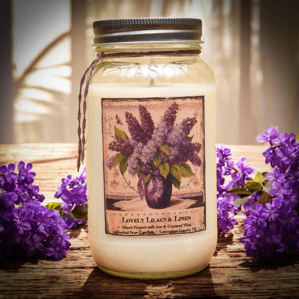 Lilacs & Linen Jar Candle- 24oz
