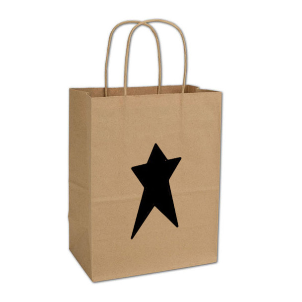 Med Paper Bag - Star-Black