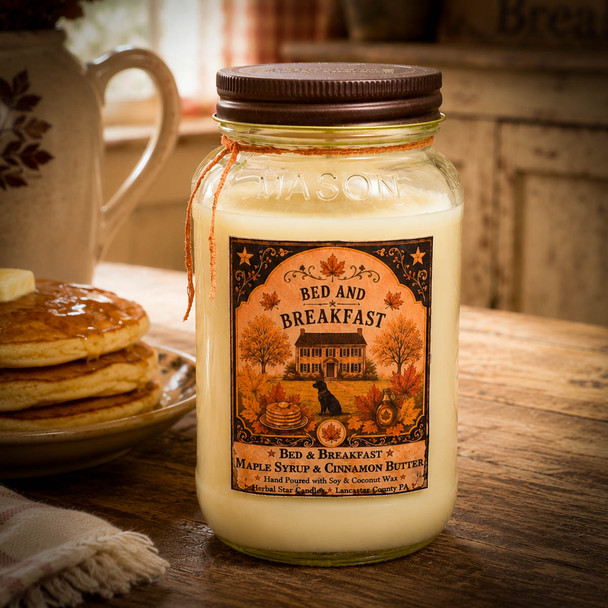 Bed & Breakfast Jar Candle- 24oz