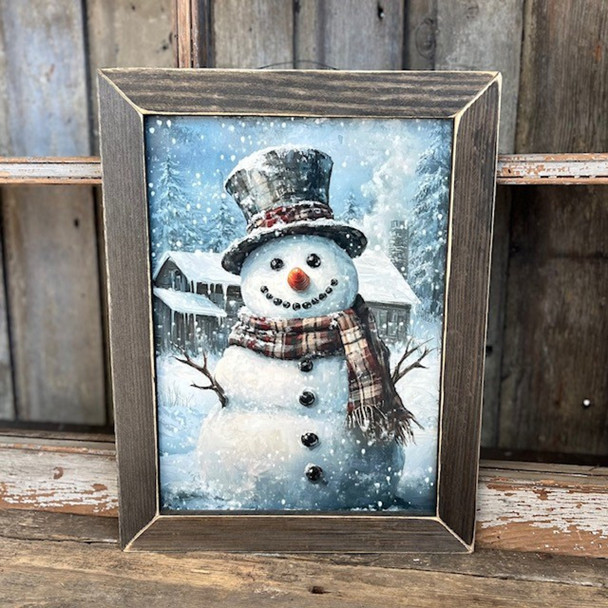 Weathered Snowman 12X16
