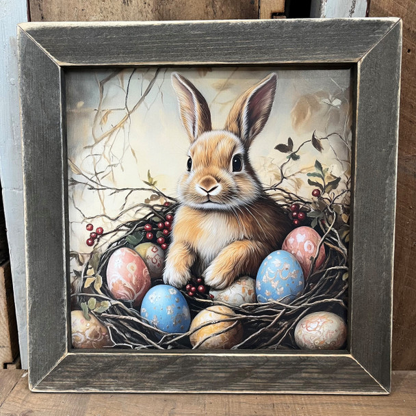 Easter Bunny Eggs 12X12