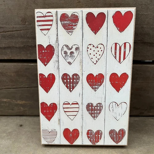 Valentine Hearts Block