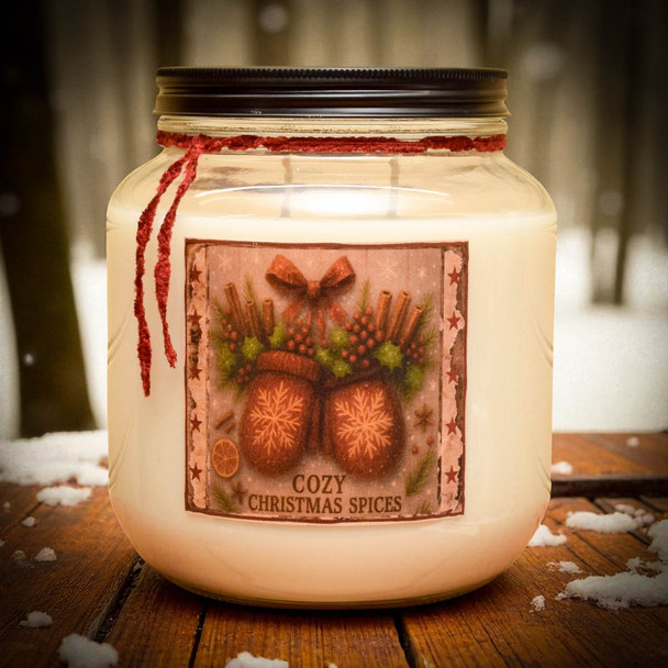 Cozy Christmas Spice Jar Candle- 64oz