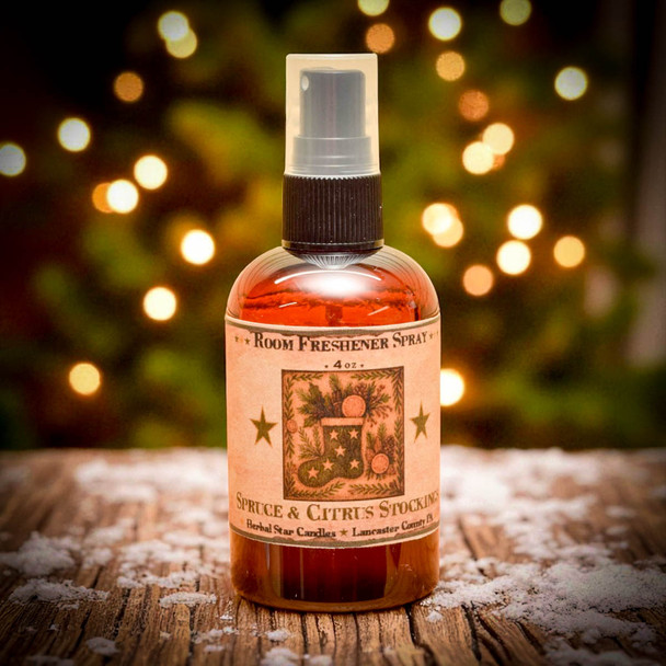 Spruce and Citrus Stockings Room Spray- 4oz