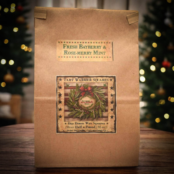 Bayberry & Rosemerry Mint Bag of 12 Tarts-10 oz