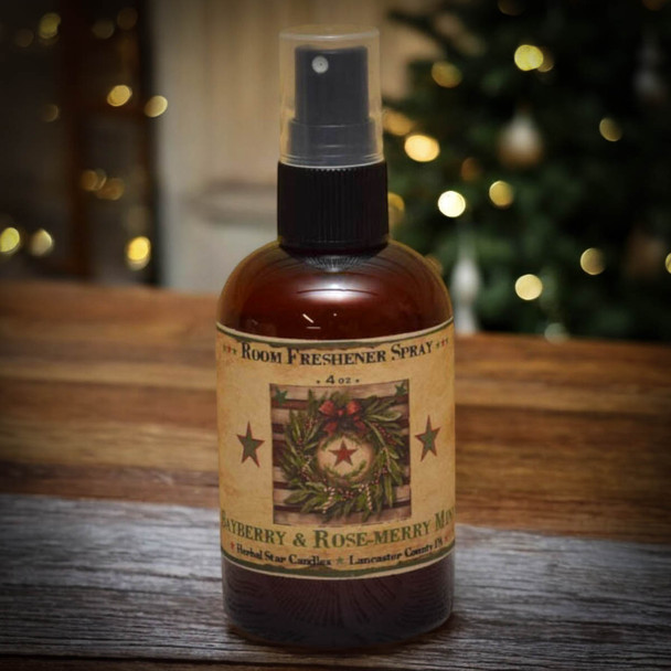 Bayberry & Rosemerry Mint Room Spray- 4oz