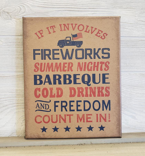 8X10 FIREWORKS AND FREEDOM