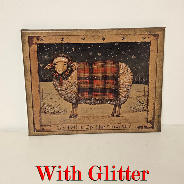 11X14 Sheep Tell it on the Mountain