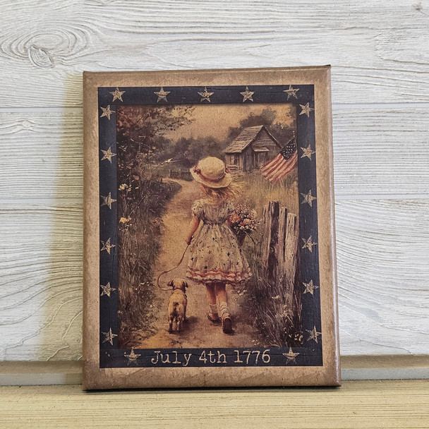 8X10 1176 Walking Dog