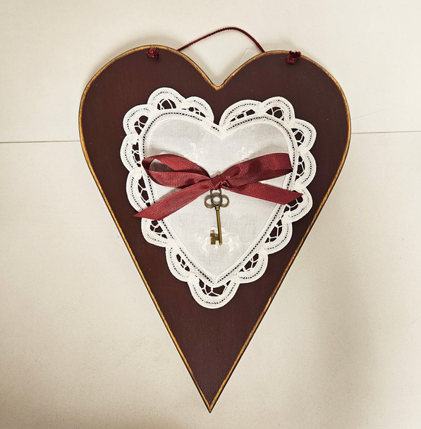 Wood Heart w/ Heart