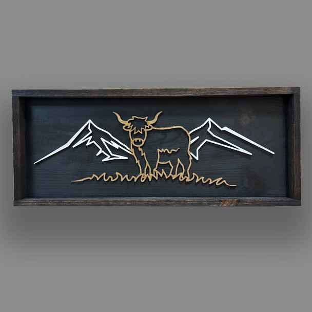 Line Art Highland Cow