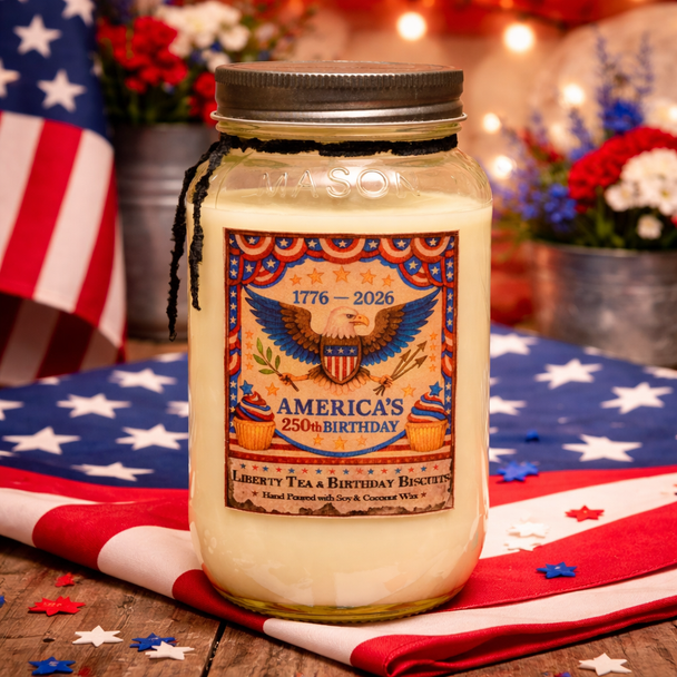 250th Celebration Jar Candle- 24oz