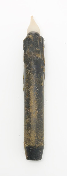7" Black Grungy LED Timer Taper