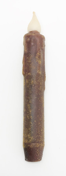 7" Brown Grungy LED Timer Taper