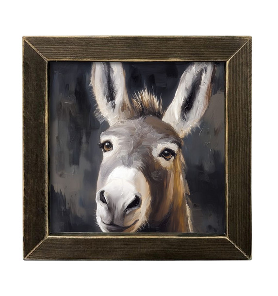 Donkey Portrait 12x12