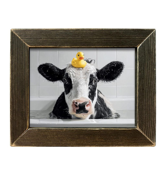 COW BATHTIME 8x10