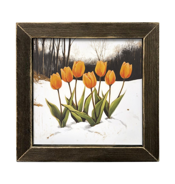 Winters End Tulips 12x12