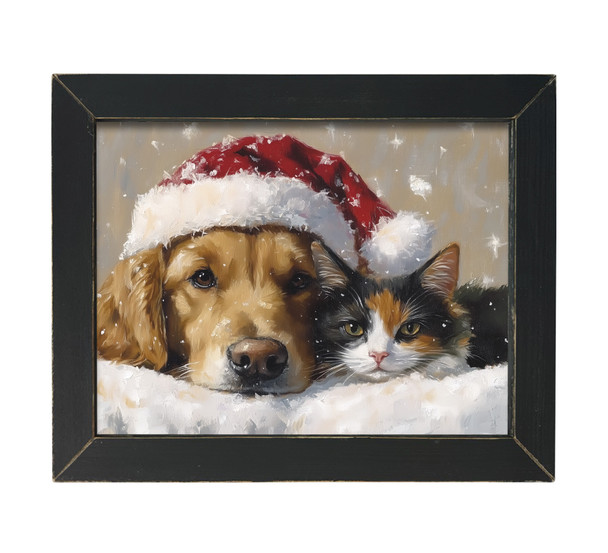Santa's Pets 12x16