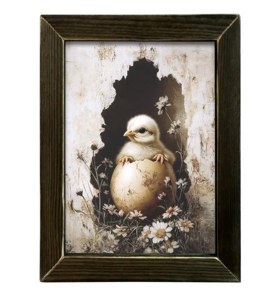 Cracked Egg Chick 12x16