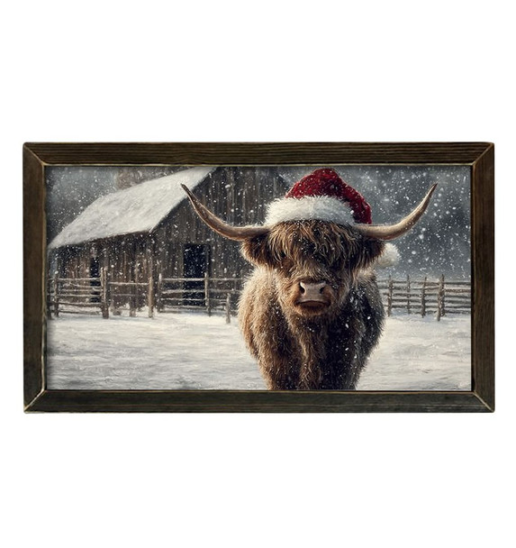 Santa Hat Highland 16x30