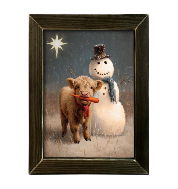 Highland Building Snowman 12x16
