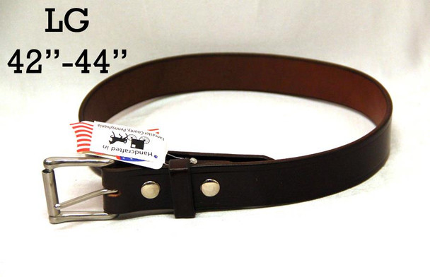 1 1/2" Plain Work Belt L Brown