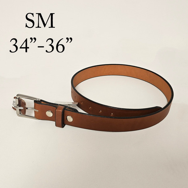 1 1/2 Plain Work Belt Sm Chestnut