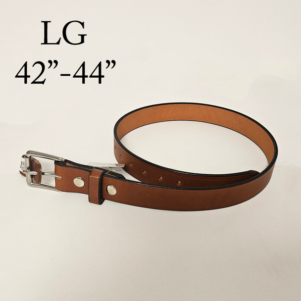 1 1/2 Plain Work Belt Large- Chestnut