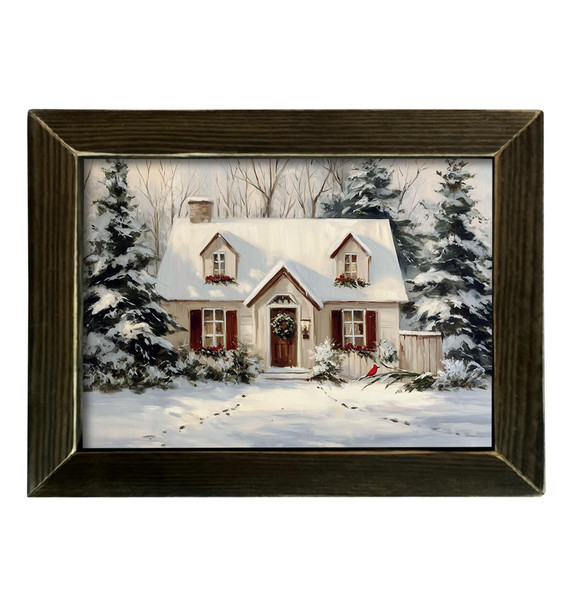 Snowy Cottage 12x16
