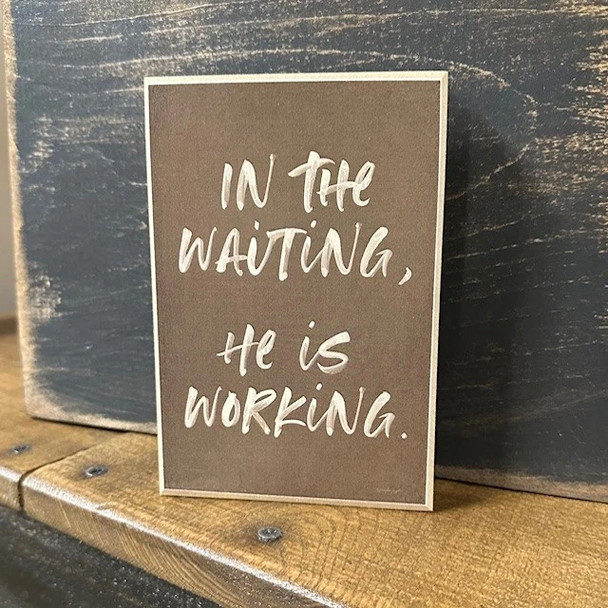 He Is Working Block
